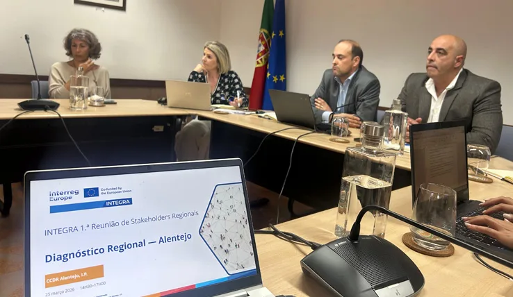 CCDR Alentejo recebeu 1.ª Reunião de Stakeholders Regionais do projeto INTEGRA « Comissão de Coordenação e Desenvolvimento Regional do Alentejo, I.P.