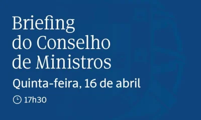 Assista à transmissão em direto do Briefing do Conselho de Ministros nas redes s…