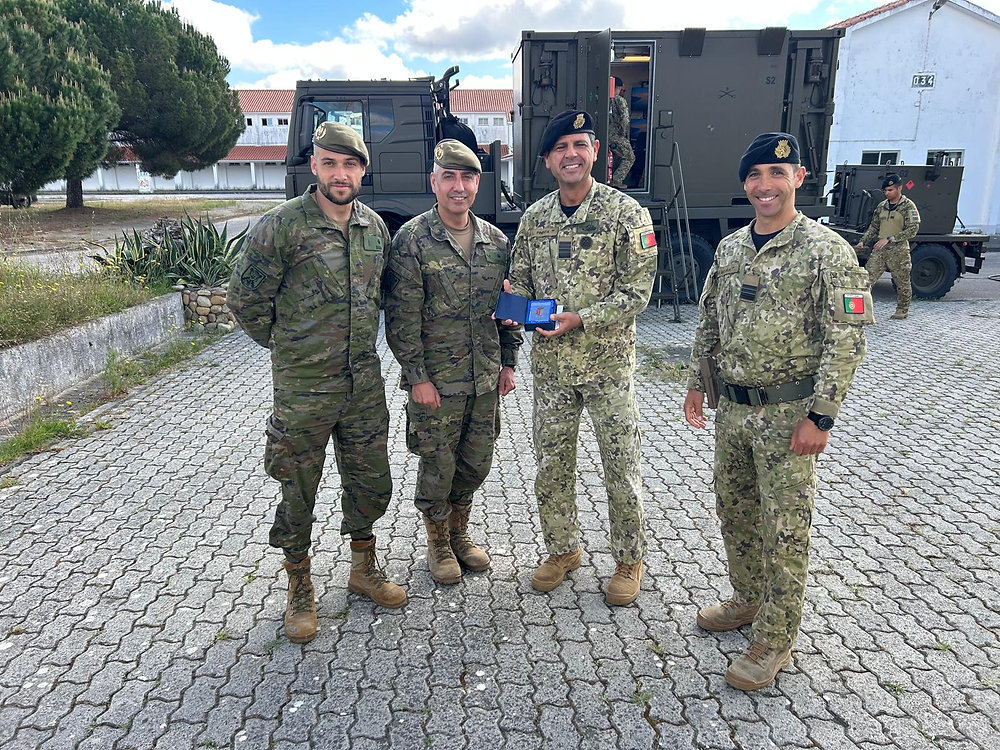 Comandante do RC3, Coronel de Cavalaria Luís Pimenta, no Exercício ARGOS 262