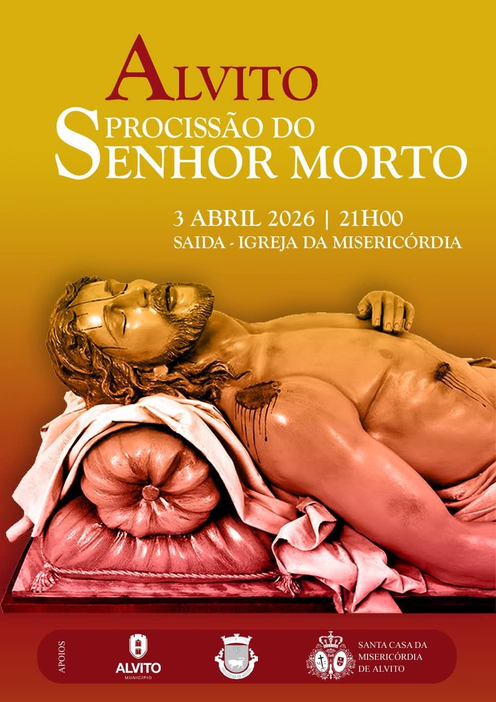 Procissão do Senhor Morto, hoje, em Alvito. 

Às 21h, realiza-se a Procissão do …