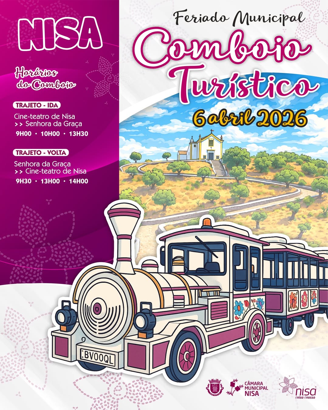 𝐂𝐨𝐦𝐛𝐨𝐢𝐨 𝐓𝐮𝐫𝐢́𝐬𝐭𝐢𝐜𝐨 𝐩𝐚𝐫𝐚 𝐚 𝐑𝐨𝐦𝐚𝐫𝐢𝐚 𝐝𝐞 𝐍. 𝐒𝐫𝐚. 𝐝𝐚 𝐆𝐫𝐚𝐜̧𝐚

Durante a manhã desta se…