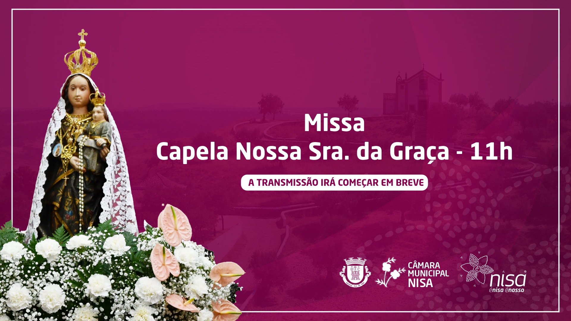 TRANSMISSÃO EM DIRETO
 Missa das 11h
 Santuário de Nossa Senhora da Graça
 6 de…