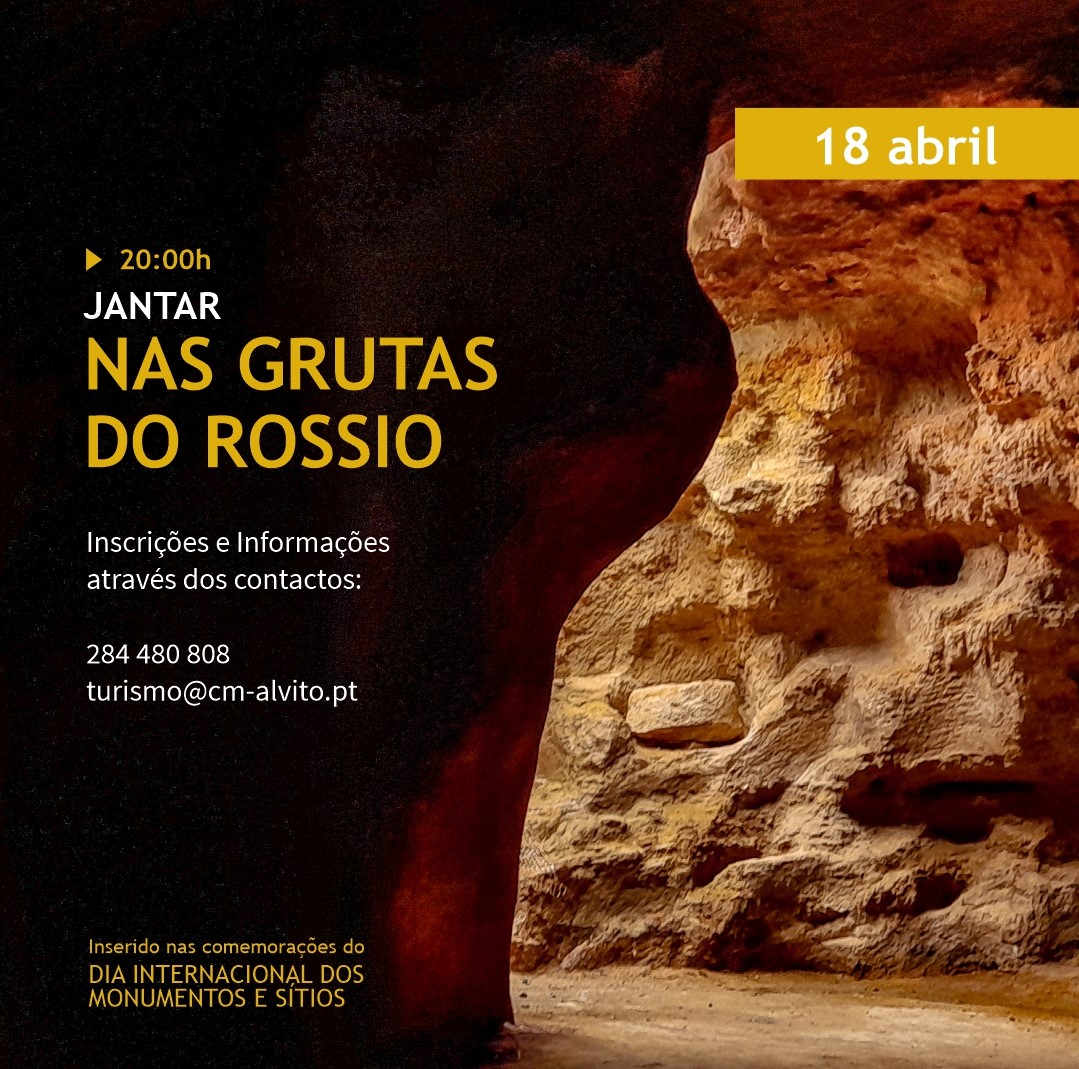 No dia 18 de abril, as Grutas do Rossio transformam-se no cenário perfeito para …