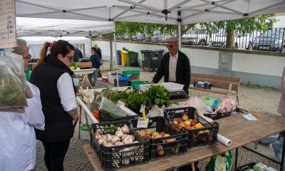 Na Praça 1.º de Maio, junto ao Mercado Municipal de Évora, a manhã foi animada c…