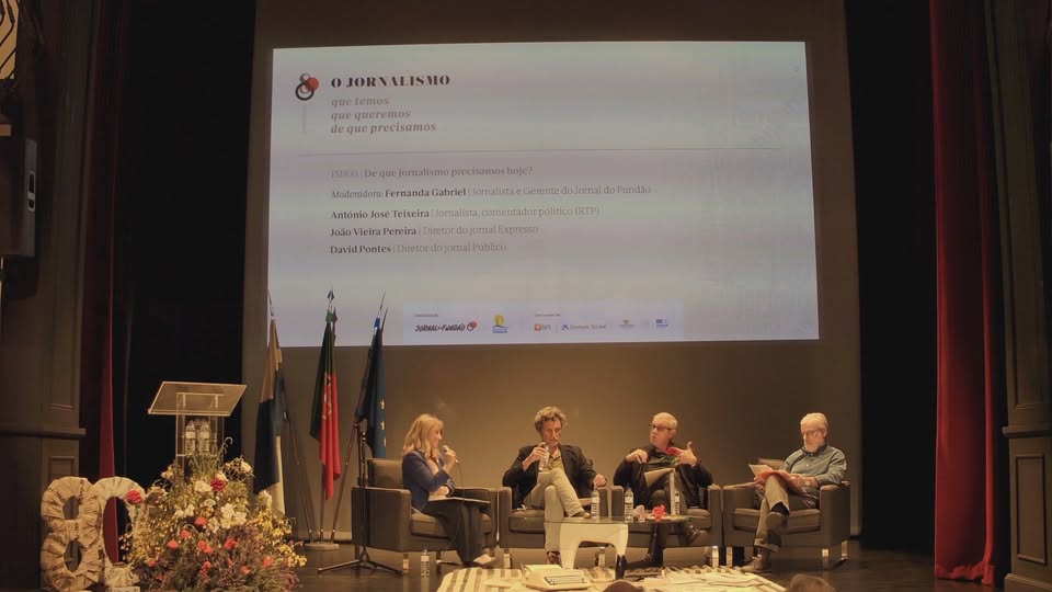 O congresso “O jornalismo que temos. O jornalismo que queremos. O jornalismo de …