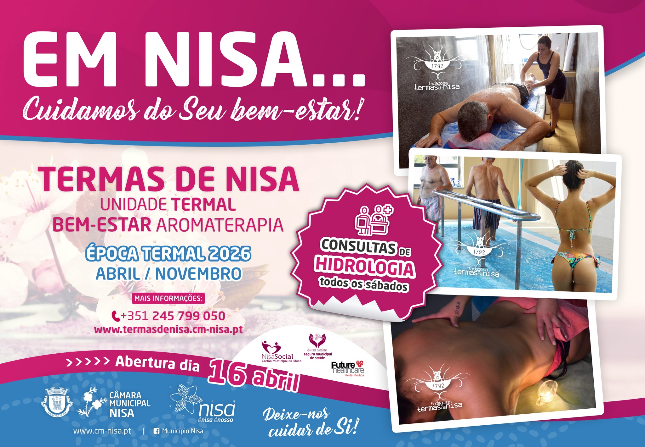 Descubra o poder do bem-estar nas 𝐓𝐞𝐫𝐦𝐚𝐬 𝐝𝐞 𝐍𝐢𝐬𝐚 
A nova época termal já tem dat…