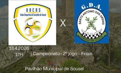 Este sábado, dia 18 de abril, o Futsal Arenense joga o segundo encontro da fina…
