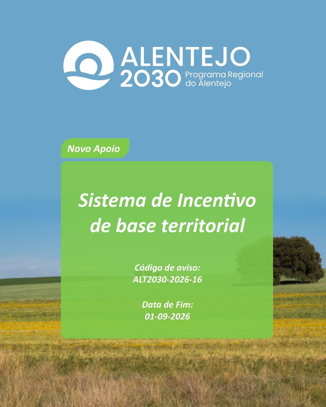 𝐀𝐩𝐨𝐢𝐨𝐬 𝐩𝐚𝐫𝐚 𝐌𝐢𝐜𝐫𝐨 𝐞 𝐏𝐞𝐪𝐮𝐞𝐧𝐚𝐬 𝐄𝐦𝐩𝐫𝐞𝐬𝐚𝐬 𝐧𝐨 𝐀𝐥𝐞𝐧𝐭𝐞𝐣𝐨
Está aberta uma nova oportu… 𝐀𝐩𝐨𝐢𝐨𝐬 𝐩𝐚𝐫𝐚 𝐌𝐢𝐜𝐫𝐨 𝐞 𝐏𝐞𝐪𝐮𝐞𝐧𝐚𝐬 𝐄𝐦𝐩𝐫𝐞𝐬𝐚𝐬 𝐧𝐨 𝐀𝐥𝐞𝐧𝐭𝐞𝐣𝐨
Está aberta uma nova oportu…