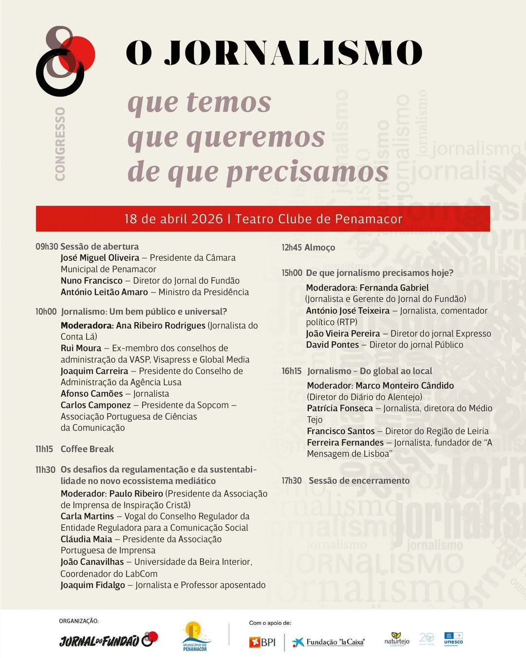 Ministro da Presidência participa em congresso sobre o futuro do jornalismo em P…