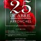 COMEMORAÇÕES DO 52.º ANIVERSÁRIO DO 25 DE ABRIL

Dias 25 e 26 de abril (sábado e…