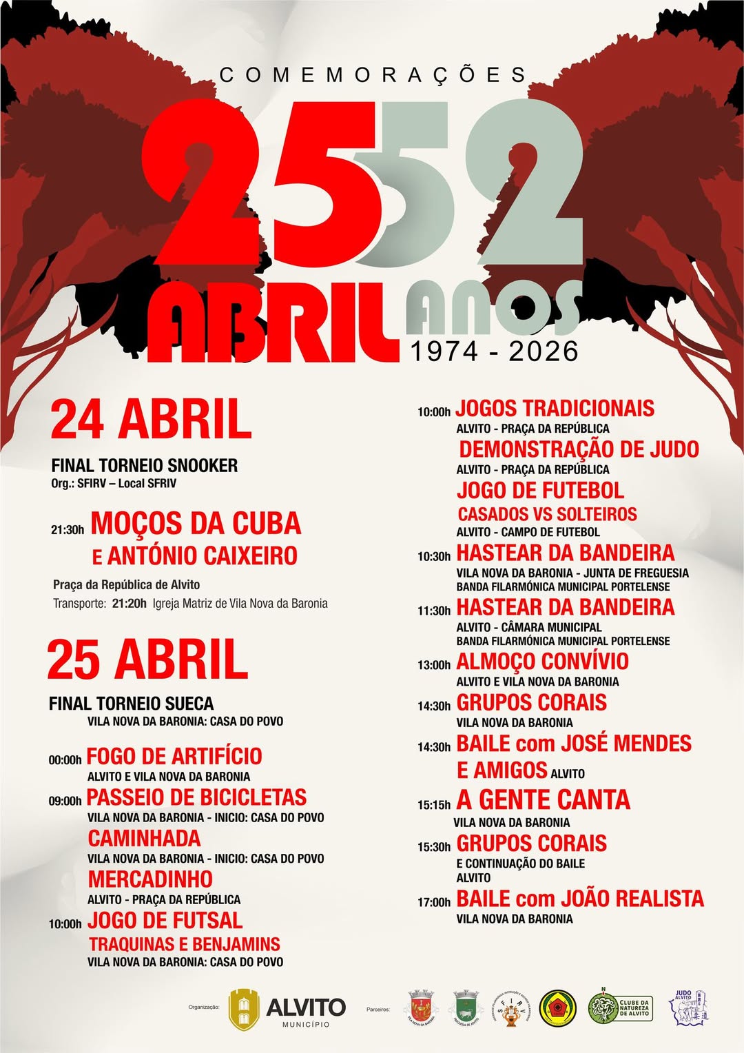 Comemorações do 25 de abril no concelho de Alvito