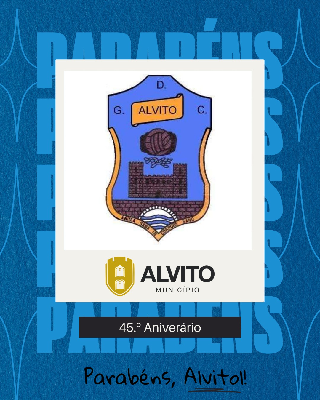O Município de Alvito felicita o seu clube, o Grupo Desportivo e Cultural de Alv…