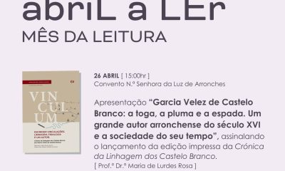 APRESENTAÇÃO  ”GARCIA VELEZ DE CASTELO BRANCO: A TOGA, A PLUMA E A ESPADA. UM G…