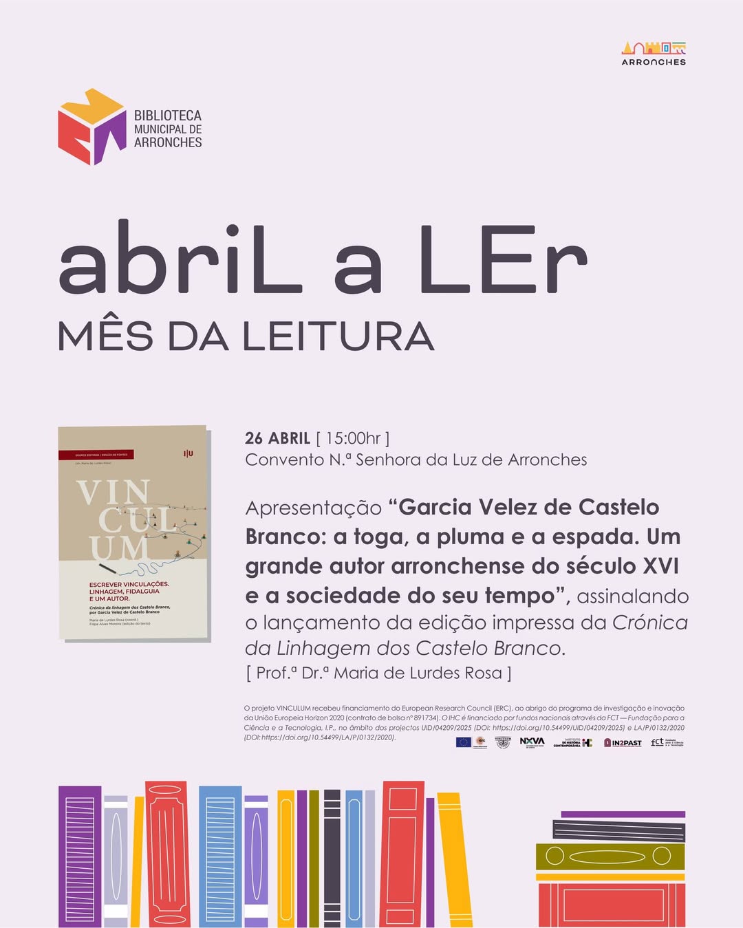 APRESENTAÇÃO  ”GARCIA VELEZ DE CASTELO BRANCO: A TOGA, A PLUMA E A ESPADA. UM G…