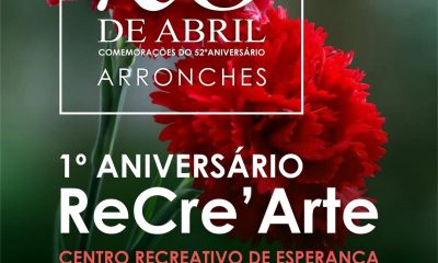 1º ANIVERSÁRIO DO CENTRO RECREATIVO DE ESPERANÇA (ReCre’Arte) 

25 ABRIL 2026 | …