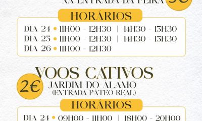 𝗙𝗲𝗶𝗿𝗮 𝗱𝗲 𝗦𝗮̃𝗼 𝗠𝗮𝗿𝗰𝗼𝘀 𝟮𝟬𝟮𝟲 
 Passeios de Trem e a Voos Cativos
 de 24 a 26 de abr…