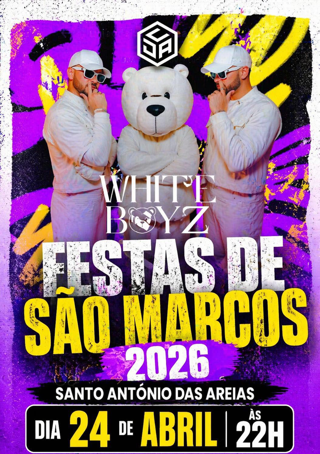 NOVIDADE

Os White Boyz vão abrir esta edição das Festas de São Marcos, em Sant…
