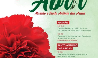 – NOTA DE IMPRENSA –
Marvão celebra 52 anos do 25 de Abril com cerimónia evocati…