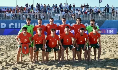 Jovens nazarenos sagram-se campeões da Europa de Sub-20 de Futebol de Praia
