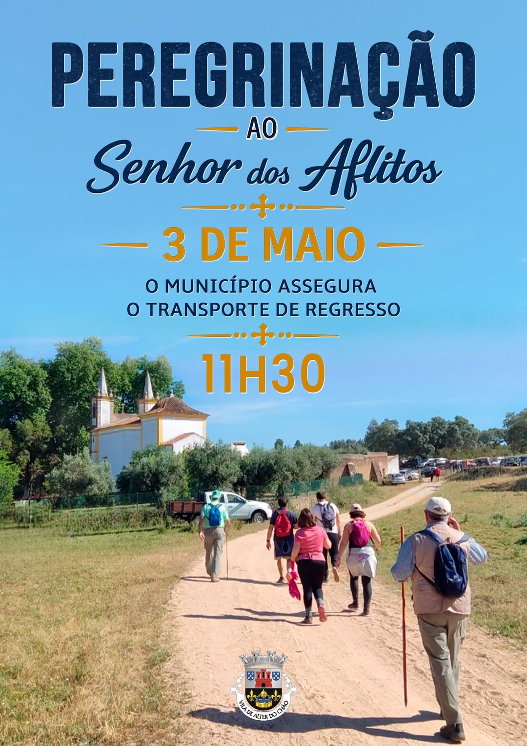 Peregrinação ao Senhor dos Aflitos 
 3 de Maio 2026

O Município Assegura o Tra…