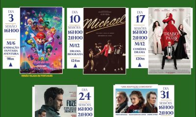 CINEMALTER
Maio 2026

 Bilhetes:
Adultos – 3€
Crianças e jovens portadores de c…