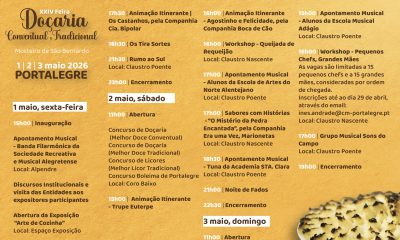 Portalegre volta a ser a Capital da Doçaria Conventual e Tradicional de 1 a 3 de…