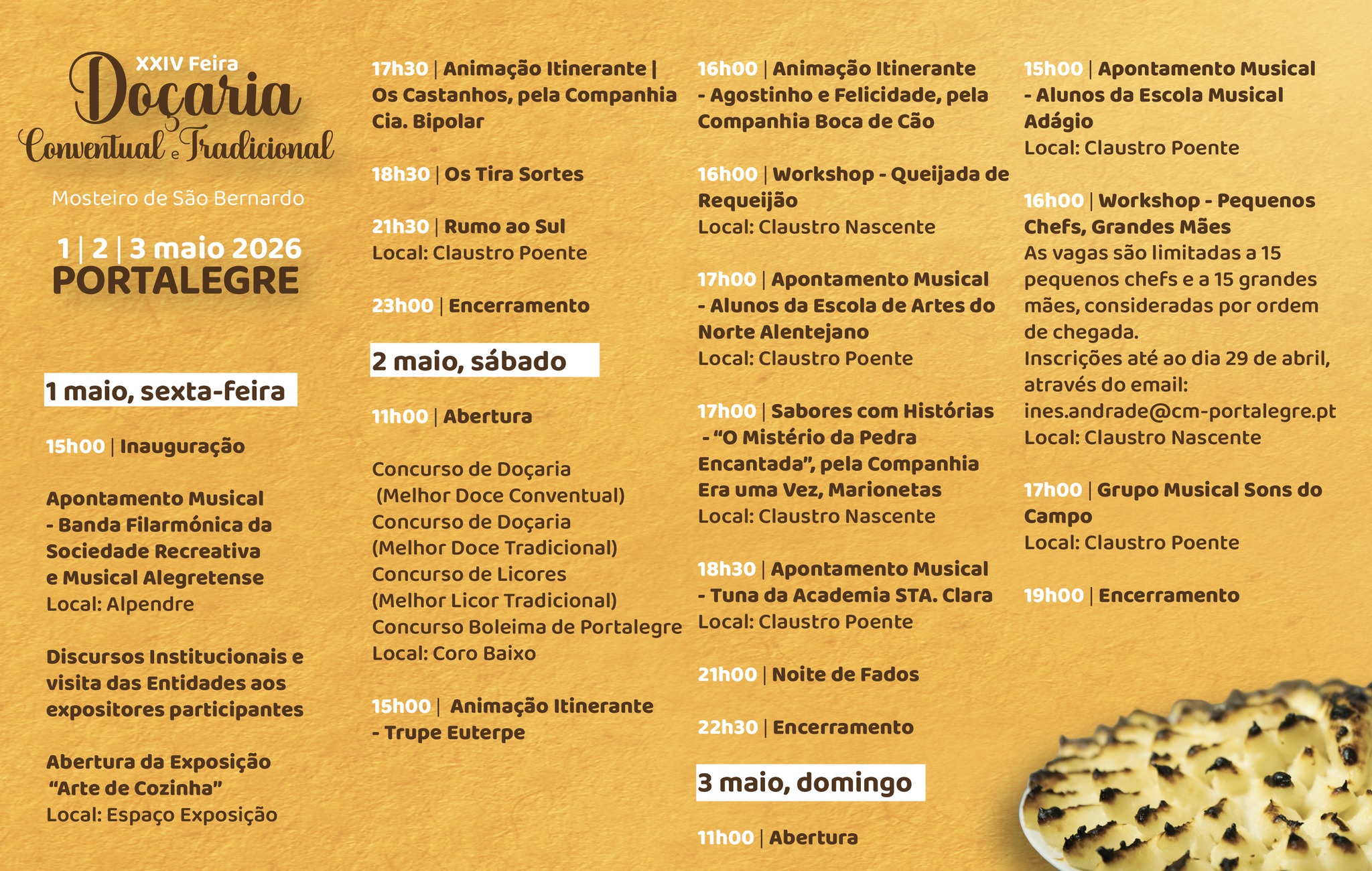 Portalegre volta a ser a Capital da Doçaria Conventual e Tradicional de 1 a 3 de…