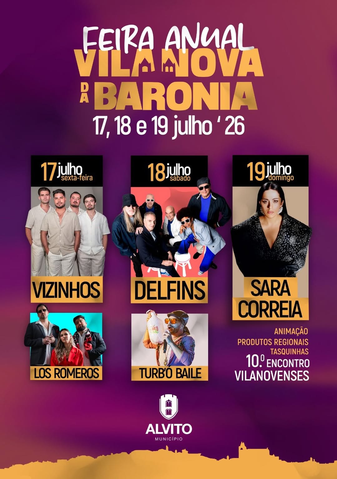 Feira Anual de Vila Nova da Baronia está de regresso! 

De 17 a 19 de julho de …