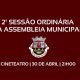 Reunião da Assembleia Municipal 30 de abril 2026