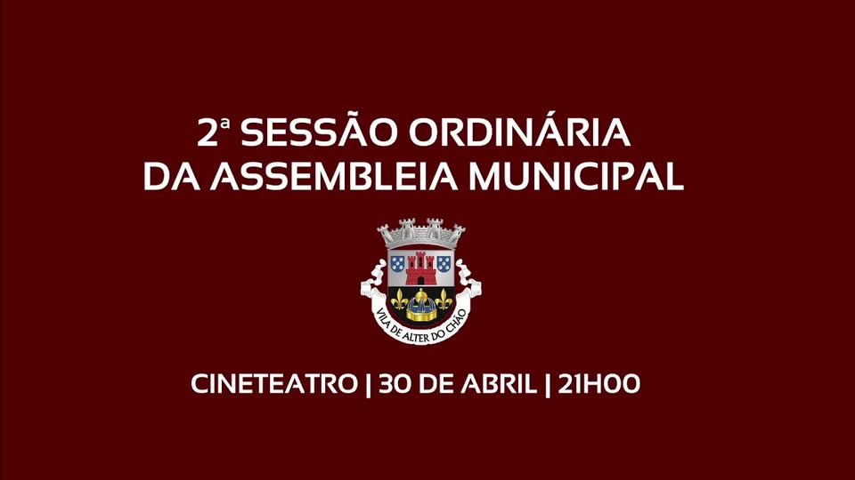 Reunião da Assembleia Municipal 30 de abril 2026