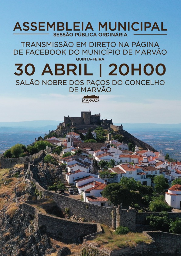 Sessão Pública Ordinária de Assembleia Municipal 
 30 de abril (quinta-feira) 
…