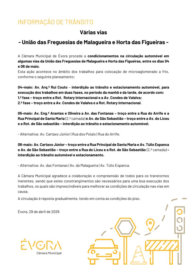 Informação de trânsito: