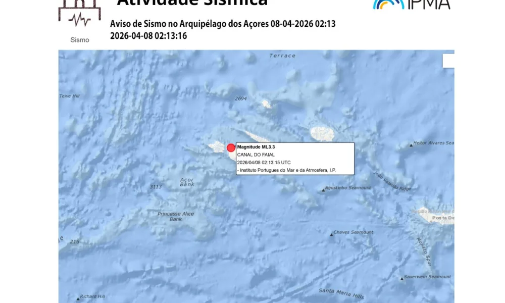 Aviso de Sismo no Arquipélago dos Açores 08-04-2026 02:13
2026-04-08 02:13:16
O …