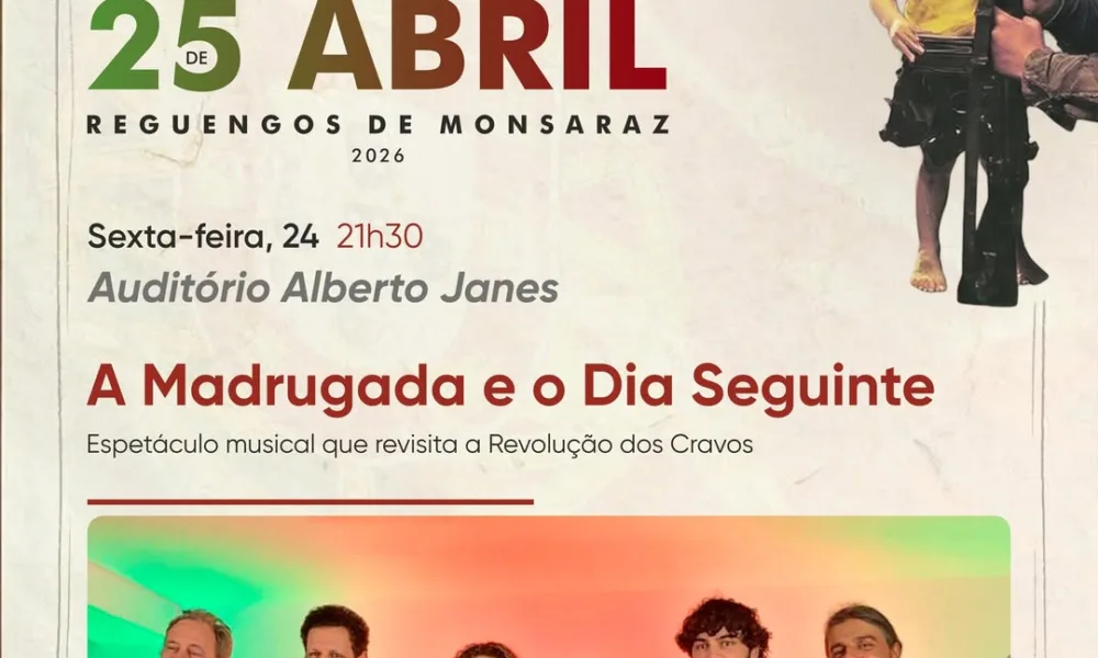 Cultura | Comemorações do 52.º Aniversário do 25 Abril em Reguengos de Monsaraz!…