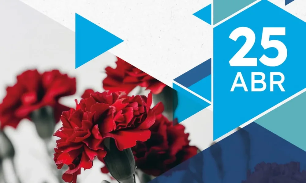 Hoje celebramos o 25 de Abril: o dia em que a liberdade floresceu em Portugal 

…