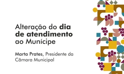 Informação | Dia de Atendimento ao Munícipe

O atendimento da Presidente da Câma…