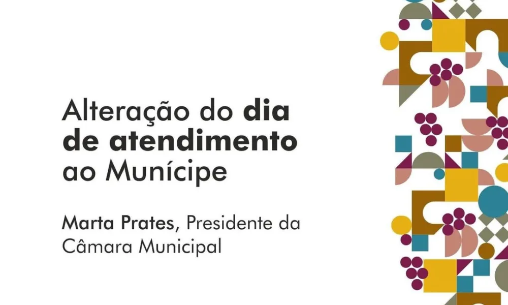 Informação | Dia de Atendimento ao Munícipe

O atendimento da Presidente da Câma…