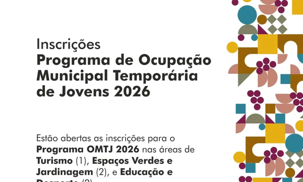 Juventude | Abertura de candidaturas ao Programa OMTJ 2026

O Município de Regue…