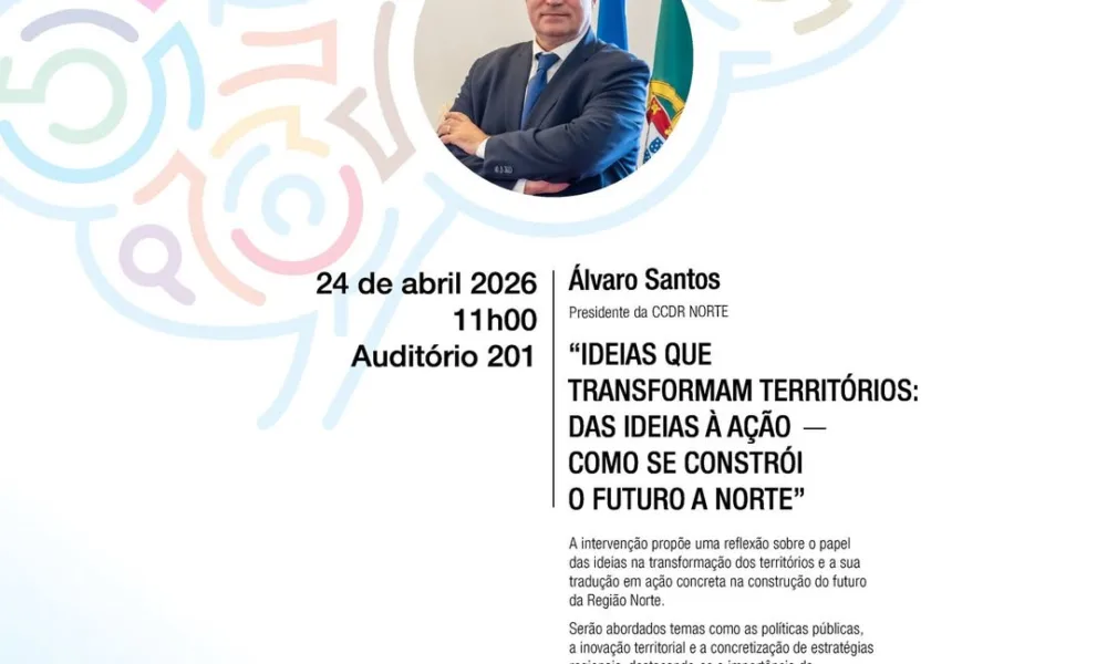 O Presidente da CCDR NORTE, Álvaro Santos, vai marcar presença na sessão do cicl…