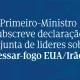 O Primeiro-Ministro, Luís Montenegro, subscreveu a declaração conjunta de lídere…