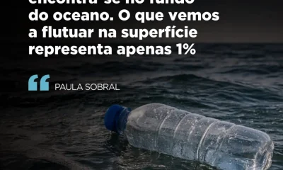 «O lixo plástico que acaba no mar é, em grande parte, consequência de atividades…
