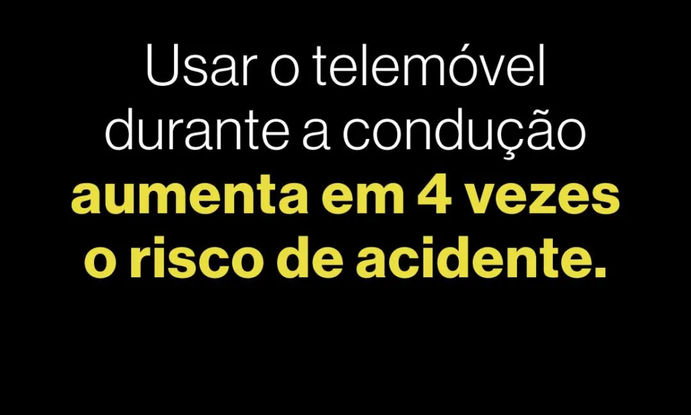 O “só um segundo” costuma sair caro.

Se conduz, não use o telemóvel.

Dê priori…