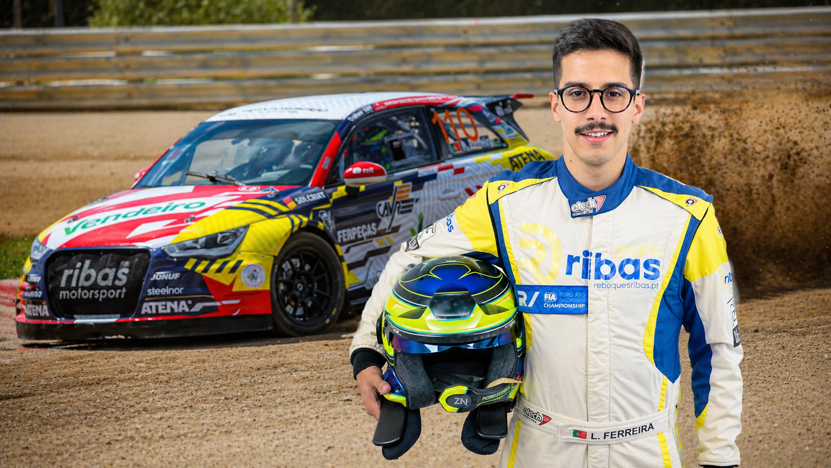 Piloto Luis Pedro Ferreira (Lousada) conquista 3.º lugar na ronda 2 do Campeonato Nacional de Rallycross em Montalegre