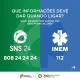 Que informações deve dar quando liga para o SNS 24 ou INEM? É fundamental fornec…