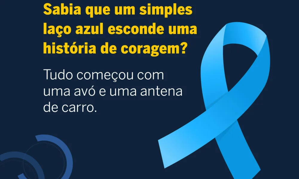 Um laço azul, uma história de coragem. 
Não feche os olhos à violência contra cr…