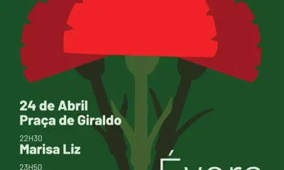 Évora: Concerto de Marisa Liz e conferência de Pacheco Pereira marcam o 25 de Abril