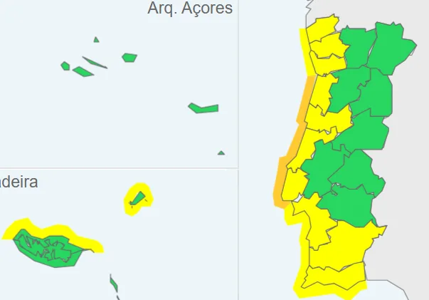 Portugal sob Aviso: Vento Forte e Agitação Marítima Marcam Descida da Temperatura