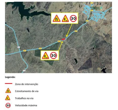 Serpa: Obras de reparação condicionam trânsito na Estrada Municipal 517