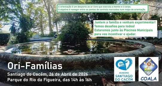 Santiago do Cacém promove tarde de Orientação em família no Parque do Rio da Figueira