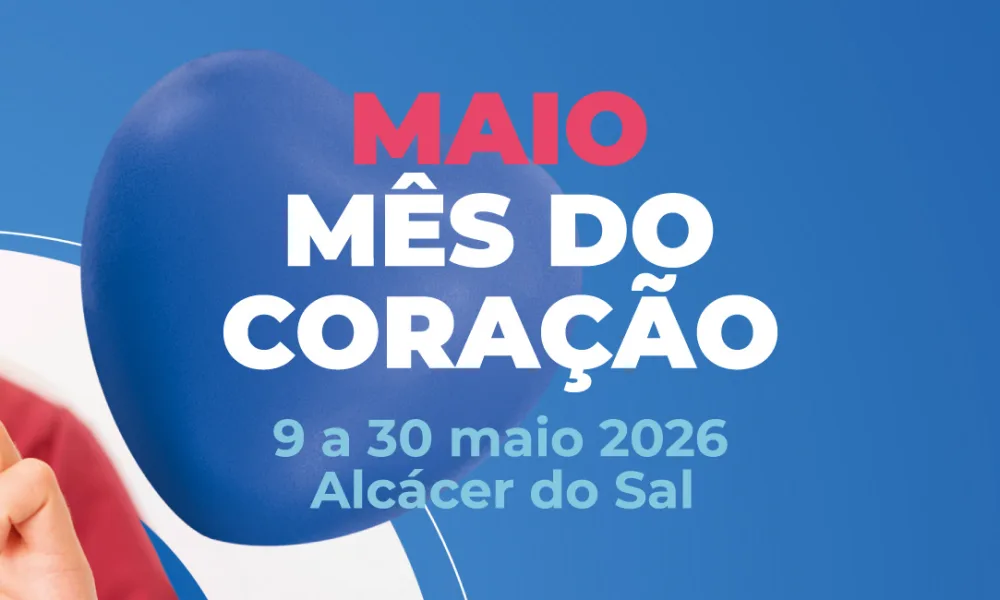 Alcácer do Sal celebra “Maio, Mês do Coração” com programa de desporto e saúde em espaços públicos.
